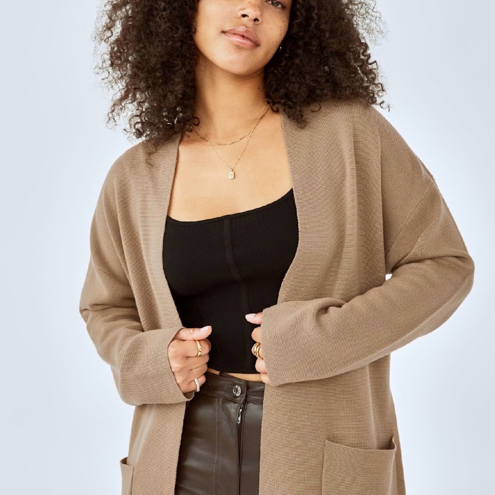 Wilfred Cozy Tan Long Sleeve Dress - Picture 2 of 14